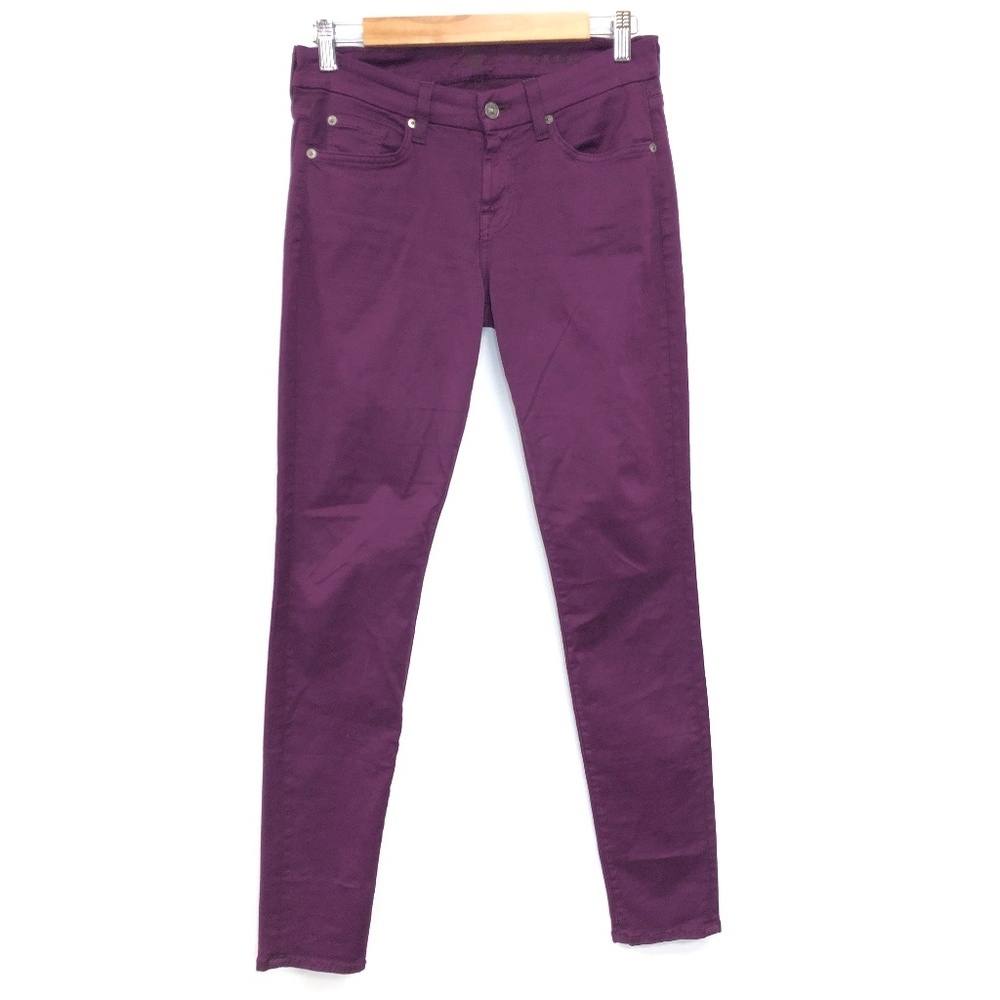 7 For All Mankind | Gwenevere Purple Berry Skinny